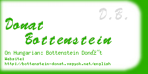donat bottenstein business card